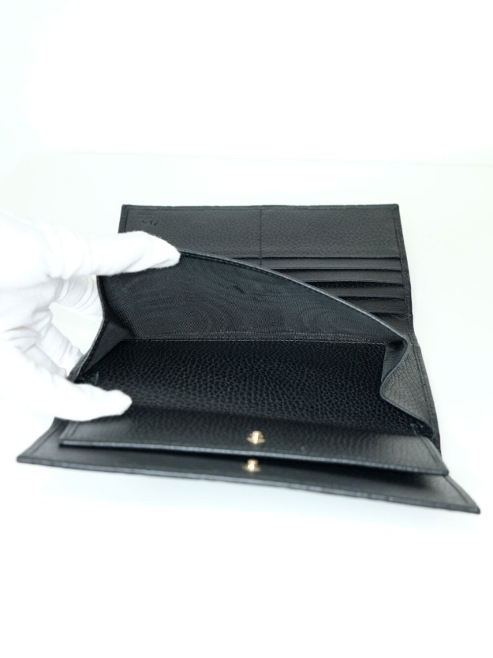 Gucci Guccissima Leather Wallet, Excellent Condition, Matte Black - Picture 8 of 16